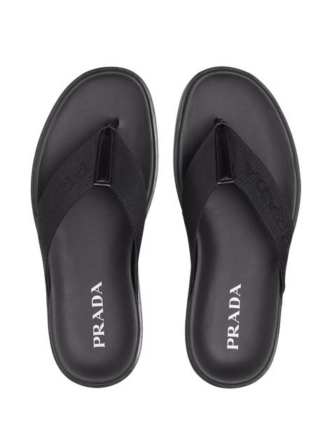 prada women's flip flops|prada denim sandals.